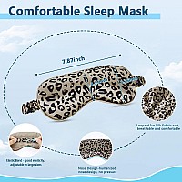 Cavoilu Sleep Mask Wcooling Gel Eye Mask Heated Eye Mask For Sleeping Reusable Ice Silk Stain Eye Cover Sleeping Mask For Tra