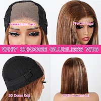 V Show Highlight Ombre Wear And Go Glueless Bob Wig Human Hair Pre Plucked Pre Cut Blonde 427 Transparent Lace Front Straight S