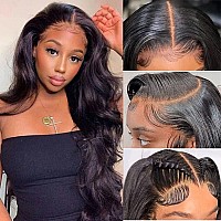 Lace Front Wig Human Hair 180 Density Glueless Body Wave Human Hair Wigs For Black Women 13X4 Hd Transparent Lace Front Wigs Wit