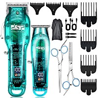 Dsp Hair Clipper Trimmer Kit For Men Professional Barber Set For Hair And Beard Cutting Zero Gap Beard Trimmer With Led Displa