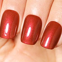 Ozzeal Pearl Gel Nail Polish Cad Red Glitter Gel Nail Polish Sparkle Shimmer Gel Glitter Nail Polish Fall Winter Soak Off Led Uv