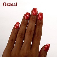 Ozzeal Pearl Gel Nail Polish Cad Red Glitter Gel Nail Polish Sparkle Shimmer Gel Glitter Nail Polish Fall Winter Soak Off Led Uv