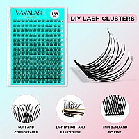 Vavalash 168 Pcs Individual Cluster Lashes Diy Eyelash Extension Light And Soft Faux Mink Slik Lash Clusters Easy Full Lash Exte