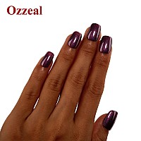 Ozzeal Pearl Gel Nail Polish Purple Brown Glitter Gel Nail Polish Sparkle Shimmer Gel Glitter Nail Polish Fall Winter Soak Off L