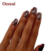 Ozzeal Pearl Gel Nail Polish Brown Glitter Gel Nail Polish Sparkle Shimmer Gel Glitter Nail Polish Fall Winter Soak Off Led Uv G