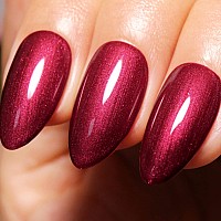 Imtiti Pearl Gel Nail Polish 05 Fl Oz Red Glitter Drawing Gel Polish Shell Thread Shimmer Mermaid Nail Gel Polish Soak Off Uv L