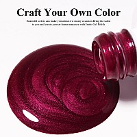 Imtiti Pearl Gel Nail Polish 05 Fl Oz Red Glitter Drawing Gel Polish Shell Thread Shimmer Mermaid Nail Gel Polish Soak Off Uv L