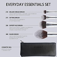 Energy Makeup Brush Set Premium Foundation Bronzer Blush Concealer Eyeshadow Contour With Liquid Cream Powders Blending Highligh