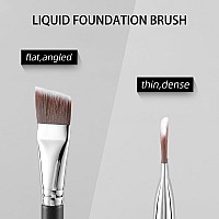 Energy Foundation Brush For Liquid Makeup Angled Flat Makeup Brush For Foundation Facial Mask Concealer With Liquid Cream Primer