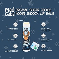 Mad Gabs Moose Smooch Sugar Cookie Lip Balm Moisturizing And Certified Organic Made With Organic Olive Oil And Beeswax