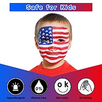 Meicoly 4Th Of July Face Paintusa Flag Face Paint3Pcs Red White Blue Face Paint Body Paint Setsports Eye Black Stick For Soft