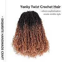 Toyotress Yanky Twist Crochet Hair 8 Inch 8 Packs 30 Strandspcs Pretwisted Fluffy Spring Mini Twist Short Bob Passion Twis