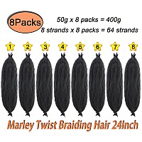 Marley Twist Braiding Hair Preseparated Springy Afro Twist Hair Kinky Twist Crochet Hair Braids For Distressed Soft Locs Sprin