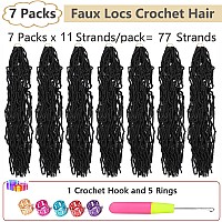 Faux Locs Crochet Hair Soft Locs 36 Inch 7 Packs Long Crochet Locs Natural Synthetic Pre Looped Locs Extension For Butterfly Loc