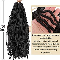 Faux Locs Crochet Hair Soft Locs 36 Inch 7 Packs Long Crochet Locs Natural Synthetic Pre Looped Locs Extension For Butterfly Loc