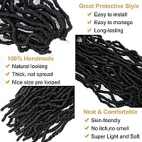 Faux Locs Crochet Hair Soft Locs 36 Inch 7 Packs Long Crochet Locs Natural Synthetic Pre Looped Locs Extension For Butterfly Loc