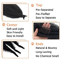 Marley Twist Braiding Hair Preseparated Springy Afro Twist Hair Kinky Twist Crochet Hair Braids For Distressed Soft Locs Sprin