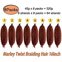 Marley Twist Braiding Hair Preseparated Springy Afro Twist Hair Kinky Twist Crochet Hair Braids For Distressed Soft Locs Sprin