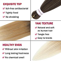 Alrence Pre Stretched Braiding Hair Long Braid 30 Inch 8 Packs Professional Braiding Hair Extensions Synthetic Crochet Twist Bra