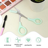 Eyebrow Scissors With Comb Professional Precision Eyebrow Trimmer Scissors Eyebrow Trimming Scissors With Comb And Nonslip Fin