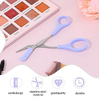 Eyebrow Scissors With Comb Professional Precision Eyebrow Trimmer Scissors Eyebrow Trimming Scissors With Comb And Nonslip Fin