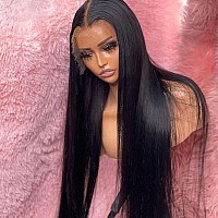 Beeos 13X6 Ultrafitted Skinlike Real Hd Lace Front Wig 180 Density Bleached Knots Preplucked Natural Hairline Straight Human