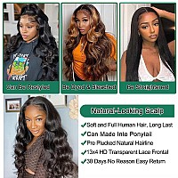 Douyin Body Wave Lace Front Wigs Human Hair Pre Plucked 13X4 Transparent Lace Front Wigs For Women Human Hair Wig Glueless Front