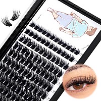 Dedila Large Traygrafted Mixed 10121416Mm Wide Stem Individual False Eyelashes120 Clusters D Curl Volume Eye Lashes Extensio