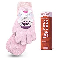 Purple Canyon Moisturizing Socks Gloves And Heel Balm Foot Care Kit Pink Socks And Gloves Infused With Aloe Vera And Vitamin