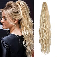 Lommel Ponytail Extension Claw Clip Ponytail Extension For Women 20 Inch Long Wavy Ponytail Extensions Synthetic Ponytail Hairpi