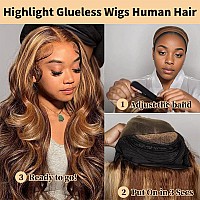 Wear And Go Glueless Wigs Human Hair Pre Plucked Pre Cut 5X5 Hd Transparent Lace Closure Wigs Human Hair 180 Density P427 High