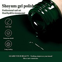 Shoyum 15Ml Gel Nail Polish Emerald Green Color Soak Off Uv Led Nail Gel Polish Nail Art Starter Manicure Salon Diy At Home 0