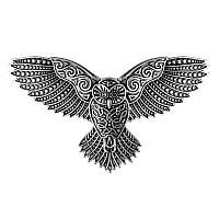 Haquil Vintage Antique Celtic Owl Hairpin Hair Stick Barrette Hair Accessory For Women