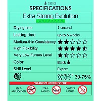 Stacy Lash Extra Strong Evolution Advanced Eyelash Extension Glue 034Floz10Ml 1Sec Dry 6Weeks Retentionblack Adhesivepr