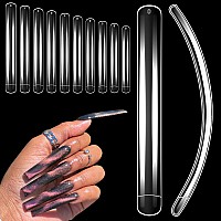 Xxxxl Extra Long Nail Tips Bornbyme 100Pcs Clear Curve Nail Tips Acrylic Full Straight Nail Tip