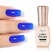 Shoyum Royal Blue Gel Nail Polish 15Ml Sapphire Blue Gel Polish Color Soak Off Uv Led Spring Summer Royal Blue Nail Polish Art