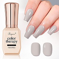 Shoyum 15Ml Gel Nail Polish Light Gray Color Gel Polish Soak Off Uv Led Manicure Art Salon Diy At Home