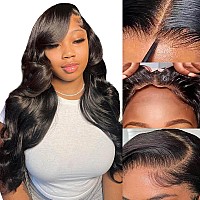 Gurvey Wear And Go Glueless Wig Human Hair For Beginners 22 Inch 180 Density 13X4 Hd Glueless Wigs Human Pre Plucked Pe Cut Nat