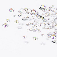 Canvalite 1500Pcs Rhinestones Flat Back Gems Nail Rhinestones Nail Art Gems With Pick Up Tweezers And Rhinestone Picker Dotting