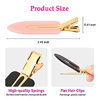 D 6 Pcs Hair Clips No Bend Hair Clips No Crease Hair Clip Makeup Clips For Women And Girls Flat Hair Clips For Hairstyling Salon