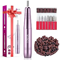 Coslus Electric Nail Drill File Professional For Acrylic Gel Dip Powder Nails Portable Nail Drill Machine Kit Manicure Pedicure