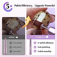 Coslus Electric Nail Drill File Professional For Acrylic Gel Dip Powder Nails Portable Nail Drill Machine Kit Manicure Pedicure