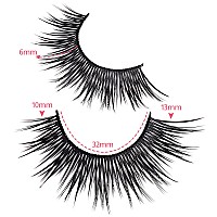 Manga Lashes Natural Look Japanese Anime Lashes Korean Asian Wispy Spiky Lashes Short False Eye Lashes 10 Pairs Pack By Outopen