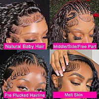 Zhengshuo 13X6 Lace Front Wigs Human Hair Water Wave Hd Lace Front Wigs Human Hair For Black Women Pre Plucked With Baby Hair 18