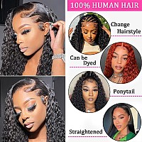 Zhengshuo 13X6 Lace Front Wigs Human Hair Water Wave Hd Lace Front Wigs Human Hair For Black Women Pre Plucked With Baby Hair 18