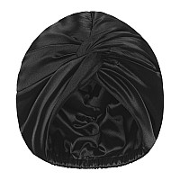 LUKACY Satin Bonnet Silk Bonnet Hair Bonnet for Sleeping, Large Adjustable Hair wrap Hair Cap for Women Curly Natural Hair