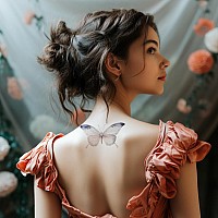 Everjoy Realistic Watercolor Butterfly Temporary Tattoo Stickers Waterproof Fake Tattoos Body Decorations For Women And Girls