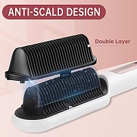 Negative Ionic Hair Straightener Brush With 9 Temp Settings 30S Fast Heating Hair Straightening Comb With Led Display Antisca