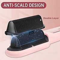 Negative Ionic Hair Straightener Brush With 9 Temp Settings 30S Fast Heating Hair Straightening Comb With Led Display Antisca