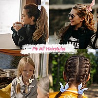 Ondder Hair Scrunchies Cute Ribbon Bow Elastic Hair Bands Ponytail Holders For Women And Girls